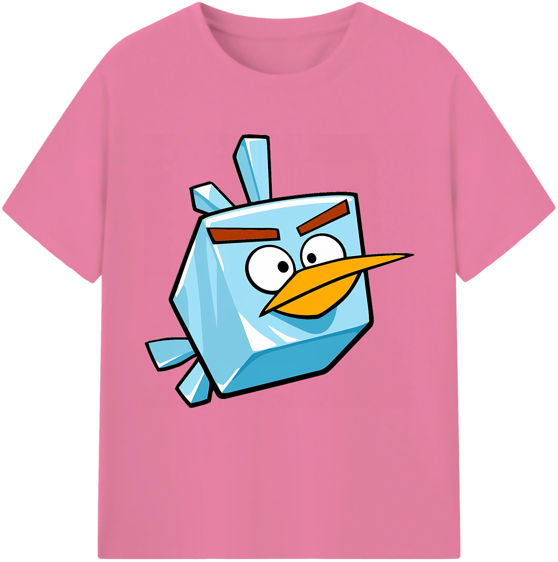 （画像用） Angry Birds アングリーバード 綿100％半袖Tシャツ（フロントプリント）